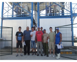 10 Tons Flake Ice Machine equipped with Cold Room for Ice Storage in Central America