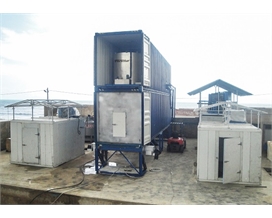 20 Tons Containerized Flake Ice Machine with Ice Storage Room in Sri Lanka